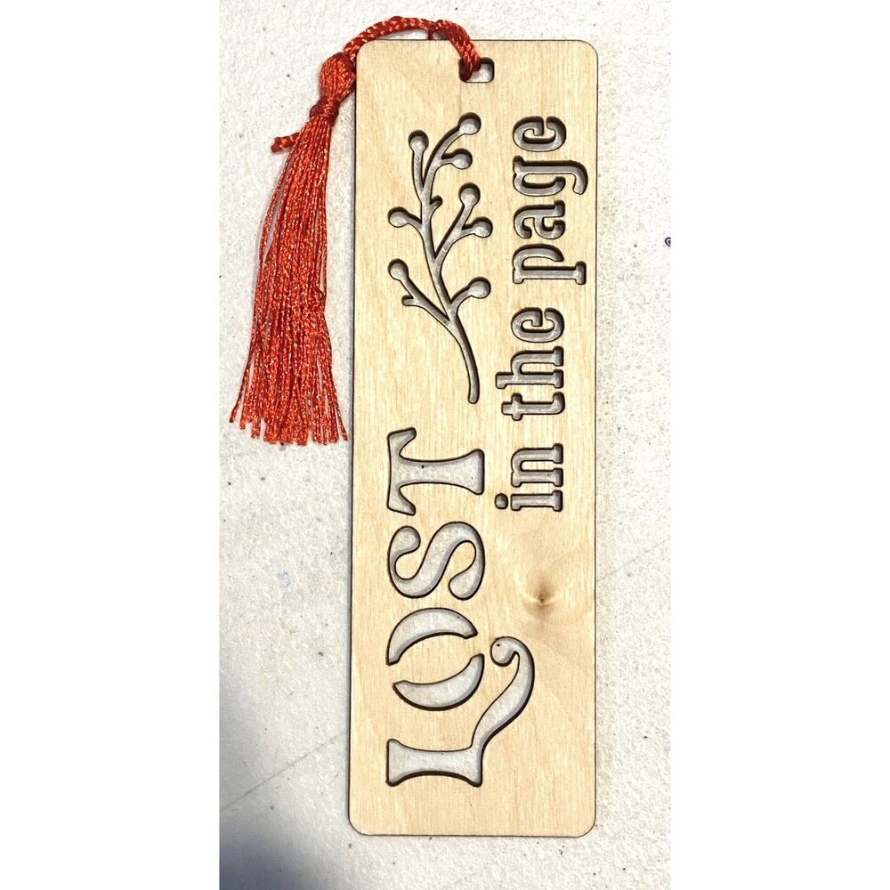 Wood Bookmark - Lost in the Page - B045